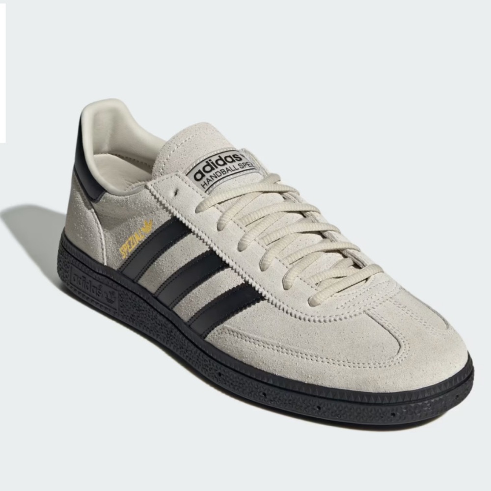Adidas Handball Spezial Black and White Suede Sneakers